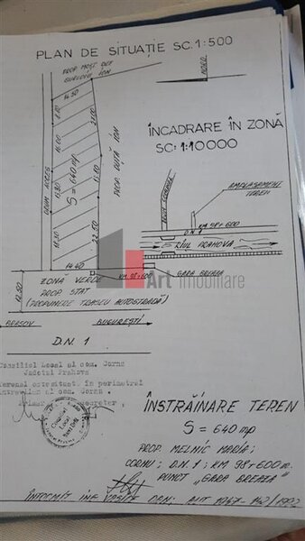 Breaza, Prahova, teren de vanzare, iesire la DN 1